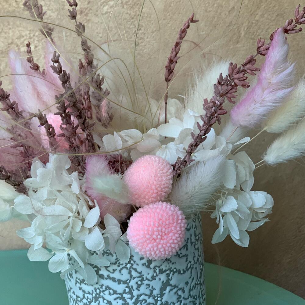 Композиция из сухоцветов для интерьера